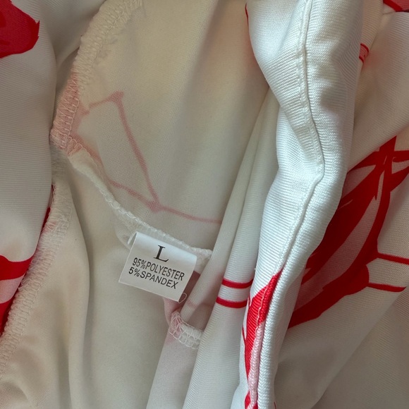 Flamingo Golf Skort White Skirt with Pink Birds - Picture 4 of 4